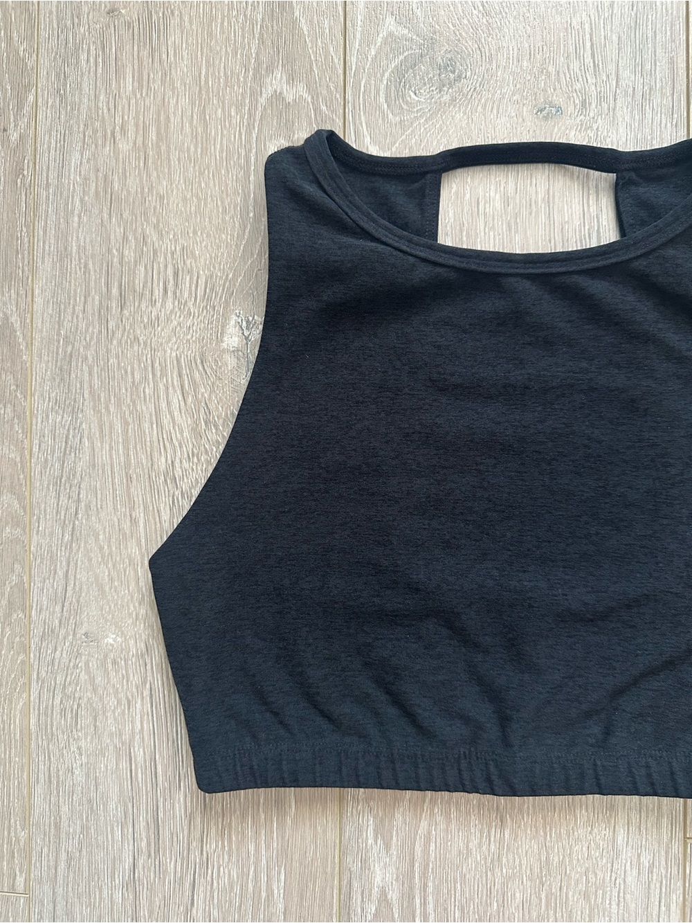 Beyond Yoga Top Spacedye Open Back Yoga Sports Bra Athleisure Black Sz M - Picture 5 of 11